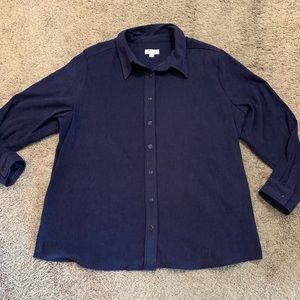 D&CO Navy Blue Blouse Top 1X